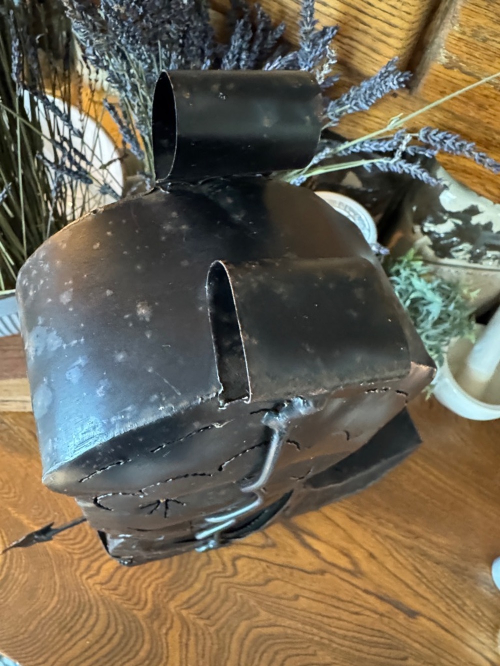 KARL VIDSTRAND Metal Southwest Cowboy Candle Holder Boot Decor w/candles &votive - Picture 10 of 13